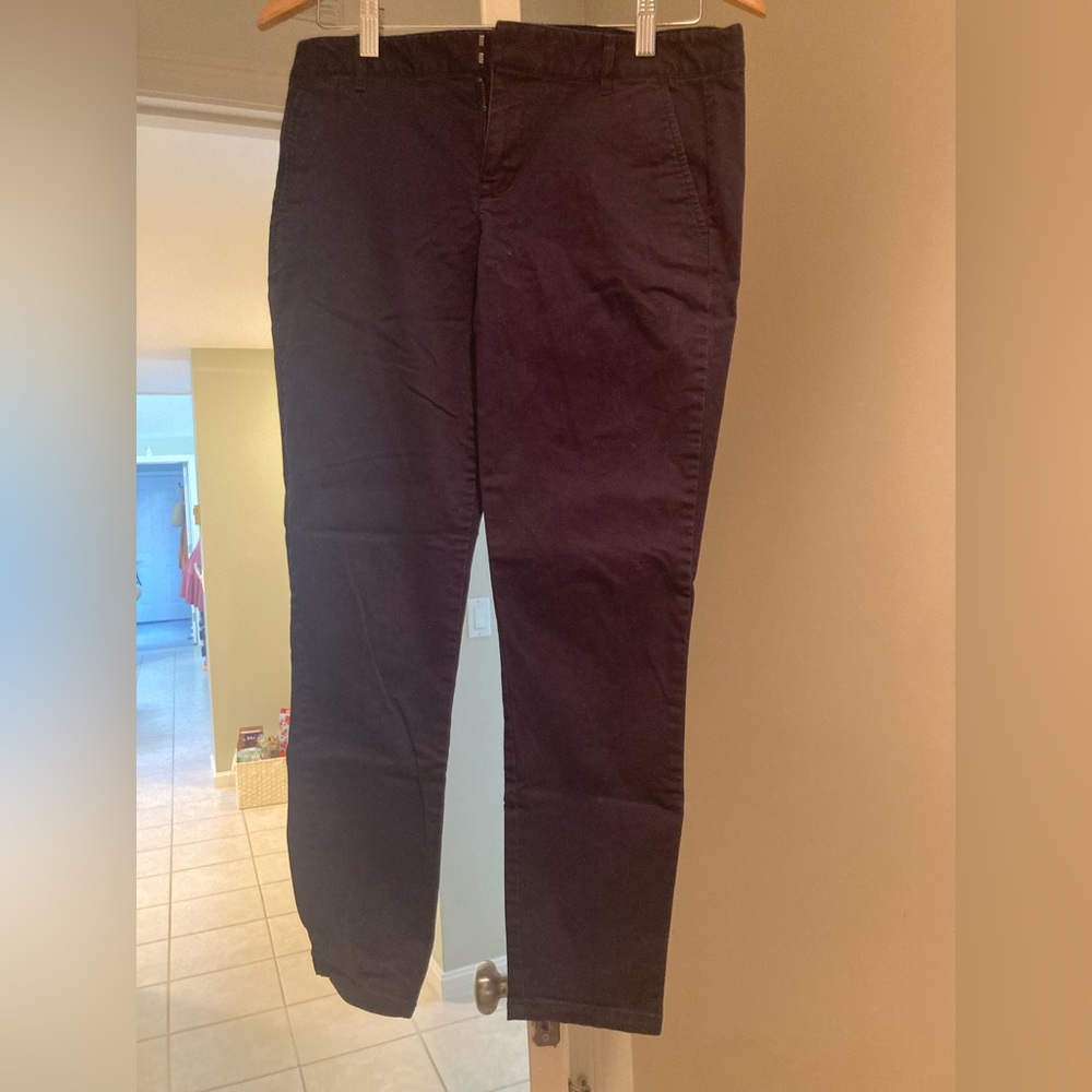 Navy Gap pants khakis skinny mini size 6